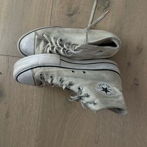 Converse High-Tops platform women’s size 8 white